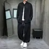 Otoño/Invierno 2026 Conjunto de Camisa de Manga Larga Holgada con Cuello Alto Traje Tang para Hombre Conjunto de Dos Piezas con Chaqueta y Pantalones Abotonados Estilo Chino