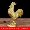 Gran Adorno de Pollo de Cobre, Gallo Dorado, Símbolo de Riqueza, Artesanía para Decoración de Sala de Estar en Casa
