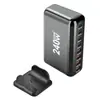 Cargador Pd de Nitruro de Galio de 268W, Cargador de Escritorio Multipuerto de 240W de Venta Caliente Transfronteriza, Adaptador Multifuncional Pd para Laptop