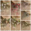 Flores Artificiais de Qingzhi Tiaolan: Decoração de Casa, Buquês de Casamento, Paredes de Flores de Rosa, Flores Falsas, Estilo Ins, Transfronteiriço