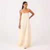 Vestido Longo de Verão 2026 para Mulheres, Nova Moda, Estilo Europeu e Americano, Costas Abertas, Franzido, Respirável, Amarrar, Babado