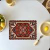 Individual de Mesa de Cocina Multicolor Bohemio Transfronterizo de Amazon Retro Moderno Geométrico Arte Abstracto Decorativo para Mesa de Comedor