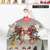 Decoraciones navideñas corona creativa adornos de ratán árbol de Navidad colgante de puerta pared diseño de escena de tienda