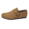 Zapatos Birkenstock para Mujer de Tallas Grandes, Zapatos Planos de Cobertura Total con Suela Gruesa, Zapatos Birkenstock Casuales, Zapatos de Mujer de Talla Grande Ampliados y Ensanchados para Otoño 41