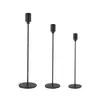Candelabro pequeño de estilo europeo transfronterizo, modelo de sala de estar, portavelas de metal creativo, galvanizado, candelabro de hierro de pata alta