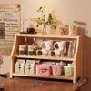 Estante Organizador de Almacenamiento de Tazas Soporte para Tazas de Madera Maciza Estante para Colocar Tazas de Agua de Escritorio Tazas de Té Juego de Té Estante de Almacenamiento para Aparador Mesa de Comedor