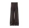 Pantalones Casuales de Corte Holgado con Pliegues y Botones de Alto Gama Estilo Old Money High Street Unisex Wk470
