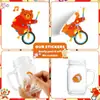 500 Hojas/Rollo Pegatinas de Rollo de Animales para Parques de Diversiones Transfronterizos para Recompensar Regalos para Niños Pegatinas de Etiqueta Autoadhesivas Pegatinas de Sellado