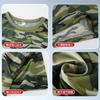 Camiseta de Desarrollo al Aire Libre de Verano con Camuflaje de Manga Corta para Hombre Traje de Entrenamiento Militar para Estudiantes Campamento de Verano de Secado Rápido Top de Manga Corta con Cuello Redondo para Mujer