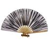 Ventoinha de dez polegadas osso 33cm bambu laser kung fu ventilador PVC ventilador atacado tai chi ventilador artesanato