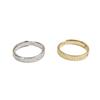 Anillo de Pareja Estilo Similar de Xiaohongshu Plata Esterlina S925 Hielo Triturado Popular Simple Anillo de Pareja Anillo Abierto Pulsera Transmisión en Vivo