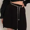 Cinto de Corrente Minimalista Transfronteiriço com Design Vazado, Corrente de Cintura Estilosa para Mulheres, Acessório de Corrente de Saia da Moda, Corrente Corporal Europeia e Americana