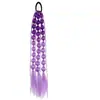Peruca Colorida Colorida Colorida Lantern Lantern Ponytail Trançada à Mão Dreadlock Trança Longa Trança Lanterna para Mulheres Estilo Hip-Hop