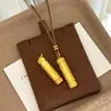 Collar colgante cilíndrico estilo chino vintage de corazón con baño de oro vietnamita, cadena para suéter con baño de oro, regalo de moda para novia