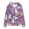 Abrigo de Otoño e Invierno para Hombre Estación Independiente de Amazon Sudadera con Capucha y Cremallera de Moda con Personalidad de Fantasma de Halloween