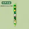 Caneta Esferográfica Fofa de Panda com Acionamento por Pressão Estudante Desenho Animado Tinta Preta Carbono Caneta D'água Alto Valor de Cor Papelaria de Escritório Caneta de Pressão