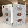 Cachorrinho Coreano Pequeno Floral Adequado para Capa Protetora de Tablet iPad Pro Air6Y Dobrável Mini com Suporte para Caneta 10ª Geração Fofo