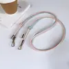 Cor Sólida Multitom Couro de Luxo Fivela de Metal Alça Transversal Ajustável Alça de Pescoço Adequado para Bolsas de Celular Cordão Feminino