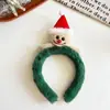 Diadema Navideña de Peluche Colorida con Forma de Caramelo y Estrella para Niños, Pasador Navideño Lindo de Muñeco de Nieve, Accesorios para Disfraz de Niñas
