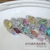 K9 Rectangular Sin Base Apilados Pedrería Accesorios para Uñas Premium Azúcar Helado Apilados Pedrería Hecho a Mano Decoraciones para Uñas Bolas de Pedrería