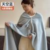 Manta Chal Gruesa de Algodón de Oveja con Borde para Otoño e Invierno Manta de Alpaca para Niños Manta para la Siesta en la Oficina Manta para el Sofá