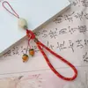 Cadena para Teléfono Móvil con Múltiples Gemas y Semillas de Bodhi Estilo Xiaohongshu para Mujer, Llavero DIY de Loto de Madera, Colgante para Bolsa de Memoria USB, Nuevo Modelo 2026
