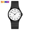 Reloj Skmei de moda para celebridades de Internet, reloj blanco de moda para deportes al aire libre, reloj de cuarzo sencillo de estilo coreano para parejas de estudiantes.