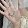 Pulseira Casal Gato Laço Luar Cinza Pulseira de Miçangas Feita à Mão Tom Agitado Igual