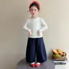 Conjunto de 3 Peças Casual da Moda Nova para Meninas, Estilo Coreano, com Suspensórios para Outono Inicial - Primavera/Outono 2026