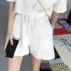 Traje Deportivo Casual para Estudiantes, Shorts Sueltos de Manga Corta con un Conjunto Completo de Trajes de Verano de Dos Piezas a la Moda para Mujer