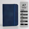 Mini Caderno A7, Bloco de Notas Portátil de Bolso com Pequeno Bolso, Capa de Couro Espessada, À Prova d'Água, Acabamento em Couro Amigo da Pele