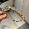 Diadema de Cristal Diamante Super Brillante para Mujer, Dulce, de Gama Alta, Lujo Accesible, Diseño de Nicho, Industria Pesada, Accesorios para el Cabello Versátiles Elegantes