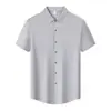 Camiseta Sin Costuras con Patrón de Glaciar Refrescante 45D 175G con Botones Metálicos, Ropa de Trabajo Transpirable y Cómoda, Camiseta Cultural Unisex