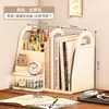 Estantería de Escritorio Sencilla para Colocar Libros, Libros Ilustrados, Papelería, Portalápices, Caja de Almacenamiento, Organizador de Documentos de Oficina