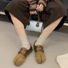 Zapatos planos Birkenstock para mujer de gamuza con diseño retro de nicho 2026 nuevo otoño, de velcro plano, versátiles, casuales, de punta poco profunda