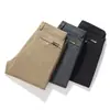 Pantalones Casuales de Algodón Puro Estilo Nuevo 2026 para Hombre, Primavera y Verano, Ajuste Delgado Recto Moderno Versátil Elásticos Largos para Hombre