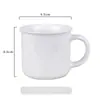 Caneca Branca Lisa Copo Branco Atacado Impressão Publicidade Caneca de Presente Simples Hotel Cerâmica Copo Cerâmico Impressão de Logo