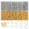 Amazon Accesorios para joyería DIY anillo colgante hecho a mano anillo de conexión hebilla caja mixta 4-10 mm anillo de hierro anillo abierto