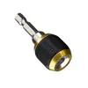 Vástago Hexagonal Cabeza Grande Desplegable Liberación Rápida Autoblocante Conector Adaptador de Cambio Rápido Cabeza Adaptador Portabrocas para Taladro Manual
