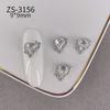 Francês Nova Liga Nail Art Diamante Luxo Leve Alto Nível Europeu e Americano Estrutura de Metal Flash Branco Nail Art Liga Ornamentos de Diamante