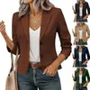 2026 Amazon Comercio Electrónico Transfronterizo Más Vendido Moda Femenina Casual Chaqueta de Traje de Manga Larga Cárdigan Traje Pequeño
