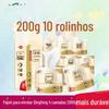 Papel Higiênico Qingfeng, Folha Quádrupla, 200g, 10 Rolos, Papel Higiênico Doméstico, Macio e Flexível, Disponível para Atacado