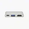 Estación de Acoplamiento Tipo-C Typec a Hdmiusbpd Hub 3 en 1 4Kusb3.1Hub4K Salida de Alta Definición