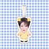 Etiqueta de bagagem Lin fan, pingente de mochila escolar, corrente pendurada, enfeite pendurado, etiqueta pendurada em torno do TikTok