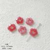 Brincos DIY artesanais de resina com flor vazada de furo reto, gradiente, todos os jogos, acessórios de material para brincos