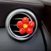Clip de Flor Margarita Creativa Incrustada de Diamantes para Ventilación de Coche Clip de Fragancia Perfume de Coche Decoración para Ventilación de Aire Acondicionado de Coche Fragancia