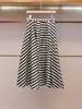 Ropa de Mujer de Gama Alta de Shenzhen Verano Nuevo Estilo Casual Francés Falda Acampanada Adelgazante Falda de Cuadros de Longitud Media