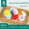 Caixa de creme 20g (g) caixa de creme caixa de subembalagem frasco plástico de teste caixa de máscara frasco bolha fundo transparente