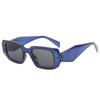 Gafas de Sol Cuadradas Pequeñas con Montura Distintiva Estilo Europeo y Americano para Mujer Retro Pierna Ancha ins Gafas de Sol de Celebridad Cyber Gafas de Sol para Fotografía Callejera Trendy para Hombre