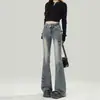 Jeans acampanados retro americanos para mujer, nueva colección de otoño 2026, de cintura alta, versátiles, estilizan y diseño elegante